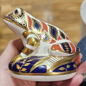 Royal Crown Derby English bone china frog
